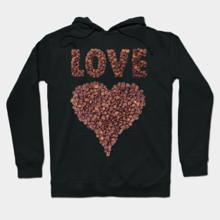 Kaffee Liebe Espresso Bohnen Hoodie